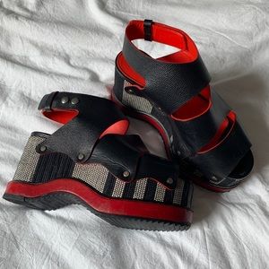 PROENZA SCHOULER Platform Colorblock Sandals